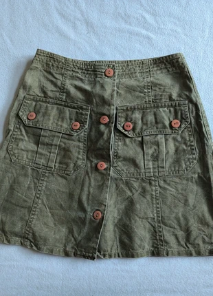 Jupe trapèze kaki Taille S, merk: 3 Suisses, staat: Heel goed, maat: S / 36 / 8, € 6,00, € 7,00 inclusief Kopersbescherming