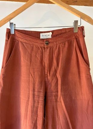 Pantalon léger terracotta S, marque: denim by ellison, état: Très bon état, taille: S / 36 / 8, 10,00 €, 11,20 € Protection acheteurs incluse