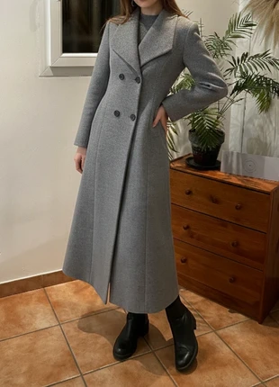 Manteau long élégant chic gris – Taille S, brand: Rivora, condition: Very good, size: S / 36 / 8, €69.90, €74.10 includes Buyer Protection