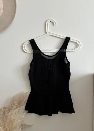 Top nero con baschina Tally Weijl XS, marke: Tally Weijl, zustand: Sehr gut, größe: XS / 34 / 6, 2,00 €, 2,80 € inklusive Vinted-Käuferschutz