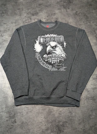 Pull crowneck Hanes gris imprimé Legend Sturgis - size S, brand: Vintage Dressing, condition: Very good, size: S, €4.90, €5.85 includes Buyer Protection