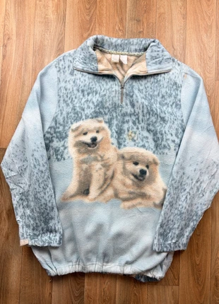 Veste polaire Vintage Retro 90s multicolor crazy fleece Animal fleece Jacket | Taille L, marca: Vintage Dressing, estado: Muito bom, tamanho: L / 40 / 12, €15.00, €16.45 inclui Proteção do Comprador