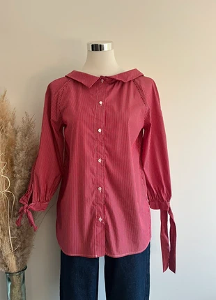 Jolie chemise rouge à rayures blanches | Tendance | Bohème 🌸, brand: Boutique Italiana, condizioni: Ottime, taglia: L / IT 44 / EU 40, €18.00, €19.60 include la Protezione acquisti Pro