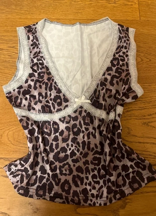 T-shirt léopard, brand: COQUETTE, condition: New without tags, size: S / 36 / 8, €9.00, €10.15 includes Buyer Protection