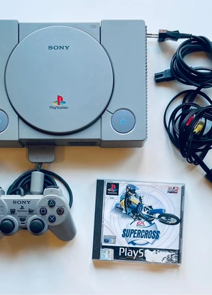 PlayStation 1 Bundle + Gioco + Accessori Originali, marque: Sony, état: Très bon état, 55,00 €, 58,45 € Protection acheteurs incluse