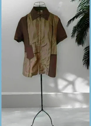 Veste chemise Marron Marynarka Varke 801 – Jacqueline Riu Taille 46 très bon état, marca: Jacqueline Riu, estado: Muito bom, tamanho: XXXL / 46 / 18, €3.96, €4.86 inclui Proteção do Comprador