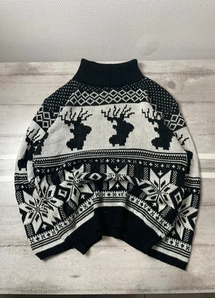 Pull d’hiver homme vintage y2k taille M couleur noir et blanc à motifs de Noël très bon état, marque: Vintage Dressing, état: Très bon état, taille: M, 19,99 €, 21,69 € Protection acheteurs (Pro) incluse