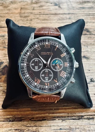 Men’s Leather Watch, brand: Geneva, condition: New without tags, size: 30–38 mm, £7.00, £8.05 includes Buyer Protection