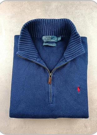 Pull half zip 1/4 zip Ralph Lauren col camionneur 100% coton | bleu/marine | taille XXL homme, marque: Ralph Lauren, état: Très bon état, taille: XXL, 52,90 €, 56,25 € Protection acheteurs (Pro) incluse