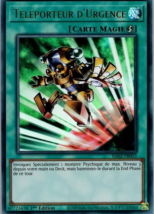 Yu-Gi-Oh! - Téléporteur d’Urgence - RA02-FR053 - Ultra Rare, merk: Yu-Gi-Oh!, staat: Nieuw zonder prijskaartje, € 1,00, € 1,75 inclusief Kopersbescherming Pro