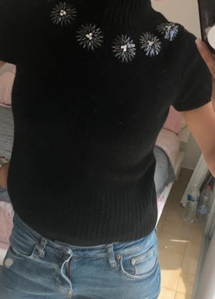 Pull manches courte, marque: Noir, état: Neuf sans étiquette, taille: Taille unique, 12,00 €, 13,30 € Protection acheteurs incluse