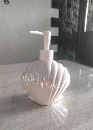 Distributeur de savon coquillage nacré – céramique irisée – déco salle de bain bord de mer, brand: IKEA, condizioni: Ottime, €3.00, €3.85 include la Protezione acquisti