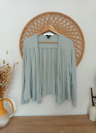 Chaqueta abierta ligera H&M en color verde menta, talla M., marque: H&M, état: Très bon état, taille: M / 38 / 10, 8,00 €, 9,10 € Protection acheteurs incluse