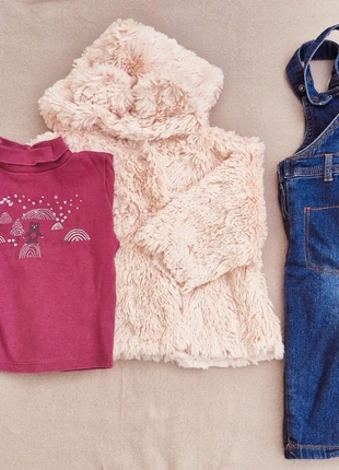 🎀 Look "Petite Aventurière" • 12 mois • Fille • Automne-Hiver, marque: Grain de Blé - Kiabi - Cadet Rousselle, état: Très bon état, taille: 9-12 mois / 74 cm, 22,00 €, 23,80 € Protection acheteurs incluse