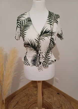 Blouse fluide à motifs H&M taille M 38, marke: H&M, zustand: Sehr gut, größe: M / 38 / 10, 5,00 €, 5,95 € beinhaltet Vinted-Käuferschutz Pro