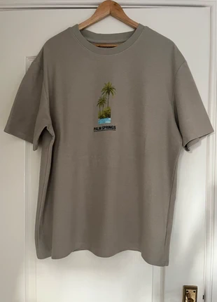 Primark Men’s Palm Springs Graphic T-Shirt XL Beige Relaxed Fit Casual Top, brand: Primark, condition: Very good, size: XL, £3.50, £4.38 includes Buyer Protection