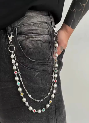 Chaîne de ceinture / jean vintage – perles & maille métallique – unisexe, marke: CHROME, zustand: Neu, 11,90 €, 13,20 € inklusive Vinted-Käuferschutz