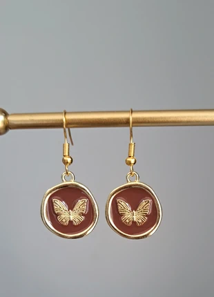 Oorbellen " butterfly brown ", staat: Heel goed, € 2,75, € 3,59 inclusief Kopersbescherming Pro