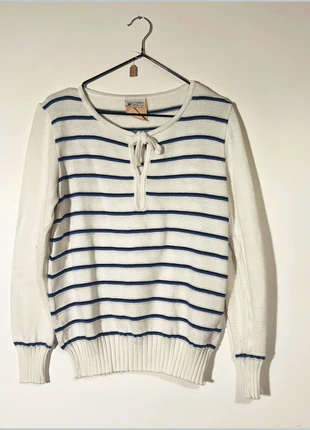 Pull manches longues Courrèges Rayures Marinière – T. 38/40, marke: Courrèges, zustand: Sehr gut, größe: M / 38 / 10, 140,00 €, 147,70 € inklusive Vinted-Käuferschutz
