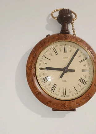 Horloge murale style gousset vintage – Silvoz Paris, marque: Quartz, état: Très bon état, 15,00 €, 16,45 € Protection acheteurs incluse