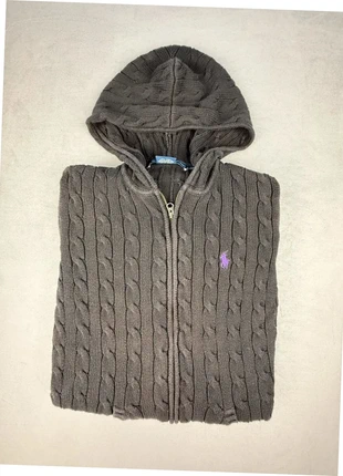 ralph lauren sport gilet torsadé noir à capuche logo violet coton femme taille XS “696”, marque: Ralph Lauren, état: Très bon état, taille: XS / 34 / 6, 50,00 €, 53,20 € Protection acheteurs (Pro) incluse
