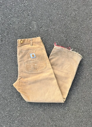 Pantalon carhartt WQ106 single knee workwear baggy quilted doublée sunfaded vintage - Taille 34x30, brand: Carhartt, condition: Very good, size: W34, €95.00, €100.45 includes Buyer Protection Pro