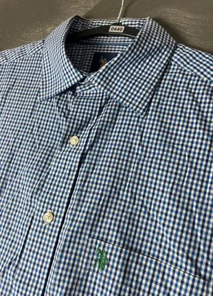 U.S. Polo Assn. Blue Checkered Shirt - 440, marke: U.S. Polo Assn., zustand: Gut, größe: M, 10,50 €, 11,73 € beinhaltet Vinted-Käuferschutz Pro