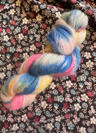 One skein of hand dyed thin mohair, brand: Fanzhi, condition: New without tags, £12.00, £13.30 includes Buyer Protection