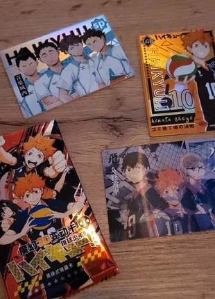 Lot de 3 cartes Haikyuu!, marca: No Logo, estado: Novo com etiquetas, €1.50, €2.28 inclui Proteção do Comprador