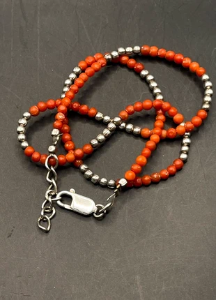 Collana in argento e corallo, marque: Argento, état: Très bon état, 45,00 €, 47,95 € Protection acheteurs incluse