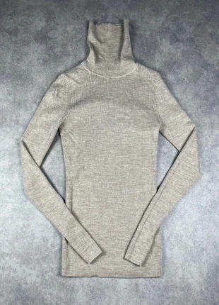 Sous-pull col roulé 100% laine Arket taille XS femme couleur marron clair, brand: ARKET, condition: Very good, size: XS / 34 / 6, €39.99, €42.69 includes Buyer Protection