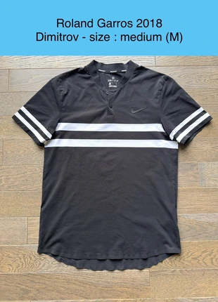 Roland Garros 2018 - polo de tennis Nike - Dimitrov - taille M - très bon état, marke: Nike, zustand: Sehr gut, größe: M, 34,99 €, 37,44 € beinhaltet Vinted-Käuferschutz Pro