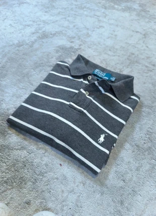 polo ralph lauren custom fit s rayures blanc gris vintage chic, marke: Ralph Lauren, zustand: Sehr gut, größe: S, 21,80 €, 23,59 € beinhaltet Vinted-Käuferschutz Pro