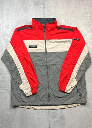 CJ04 - Veste Coupe-Vent Columbia gris/rouge - Taille L, merk: Columbia, staat: Goed, maat: L, € 9,99, € 11,19 inclusief Kopersbescherming Pro