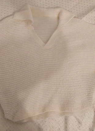 Pull tricoté blanc cassé asymétrique , original et chic, état: Neuf sans étiquette, taille: Taille unique, 13,00 €, 14,35 € Protection acheteurs incluse