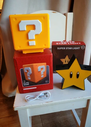 Lampes Super Mario bloc étoile Super star, marque: Super Mario, état: Neuf sans étiquette, 25,00 €, 26,95 € Protection acheteurs incluse
