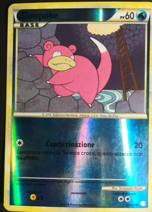 Carta Pokemon Slowpoke Reverse (HS 81) HeartGold & SoulSilver ITA, marke: Pokémon, zustand: Gut, 2,99 €, 3,84 € inklusive Vinted-Käuferschutz