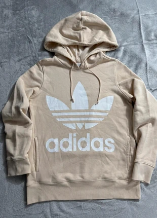 Felpa Adidas Originals beige XS/S – Hoodie Logo Trefoil beige– Sweatshirt Unisex Casual Streetwear, marca: adidas, estado: Muito bom, tamanho: S / 36 / 8, €14.90, €16.35 inclui Proteção do Comprador