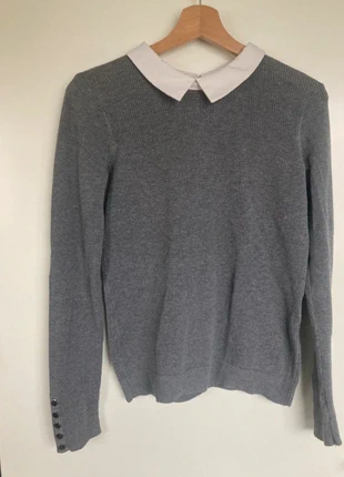 Morgan pull gris avec col, marque: Morgan, état: Bon état, taille: S / 36 / 8, 4,00 €, 4,90 € Protection acheteurs incluse