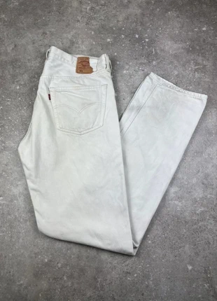 Pantalon Jeans Levis 501 Taille FR48 W38 L36 Homme Blanc Coton Denim #L9, merk: Levi's, staat: Heel goed, maat: W38 | FR 48, € 21,20, € 22,96 inclusief Kopersbescherming Pro