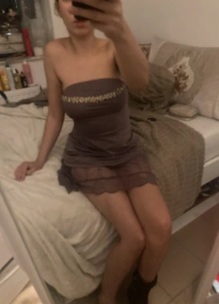 Purple tube top with beads, condizioni: Ottime, taglia: S / IT 40 / EU 36, €4.50, €5.43 include la Protezione acquisti