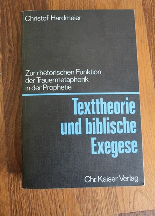 hardmeier text und biblische exegese, staat: Nieuw zonder prijskaartje, € 7,00, € 8,05 inclusief Kopersbescherming