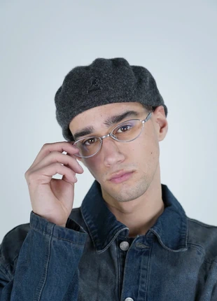 Kangol Beret – Grey Wool beret gris en laine, brand: Kangol, condition: Very good, size: M, €38.00, €40.60 includes Buyer Protection