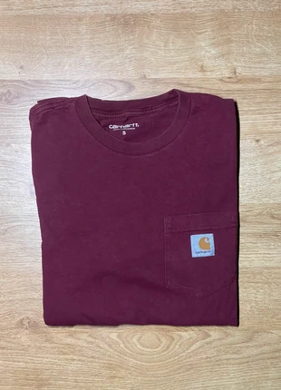 Tee shirt Carhartt rouge bordeaux taille S, marque: Carhartt, état: Bon état, taille: S, 8,00 €, 9,10 € Protection acheteurs incluse