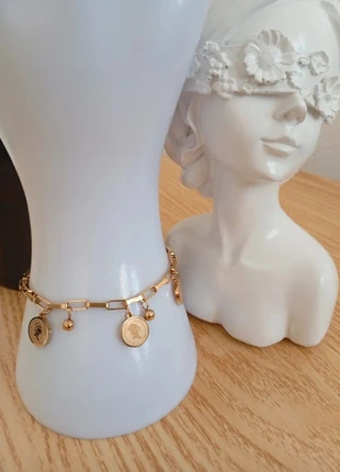 Bracelet doré idée cadeau bracelet à breloques en acier, zustand: Sehr gut, 7,40 €, 8,47 € beinhaltet Vinted-Käuferschutz Pro