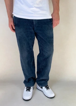 Pantalon en velours Vintage Coupe droite straight 98% Coton Couleur Bleu Taille FR43, brand: Vintage Dressing, condizioni: Buone, taglia: IT 42 | W33, €19.00, €20.65 include la Protezione acquisti Pro