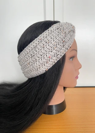 Bandeau cache-oreilles laine synthétique effet tweed beige, condition: Very good, size: 58, €3.00, €3.85 includes Buyer Protection Pro