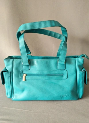 Sac à main Olia bleu canard avec multiples poches femme, marca: olia, estado: Muy bueno, 13,00 €, 14,35 € Protección al comprador Pro incluida