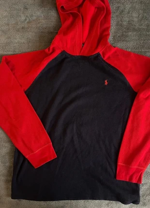 Sweat a capuche Ralph Lauren rouge bleu taille XL, brand: Ralph Lauren, condition: Very good, size: XL, €23.00, €24.85 includes Buyer Protection