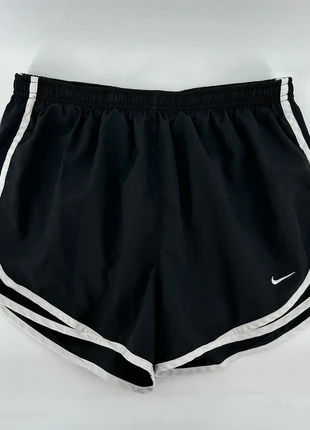 Nike Dri Fit Running Shorts Black White Trim Athletic Gym Workout Women Medium, brand: Nike, condition: Good, size: 8 / M, $8.00, $9.10 includes Buyer Protection